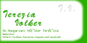 terezia volker business card